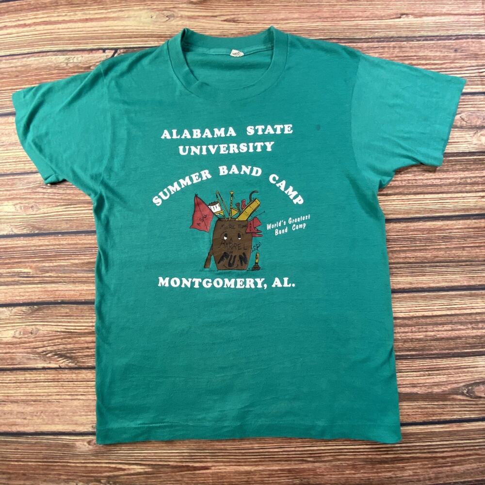 VTG Alabama State University Summer Band Camp T-Shirt Men's Single Stitch